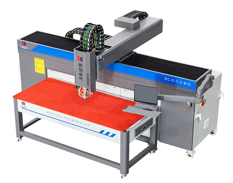 七(qi)代(dai)懸臂式(shi)常(chang)量(liang)數(shu)控密(mi)封點(dian)膠(jiao)機(ji)